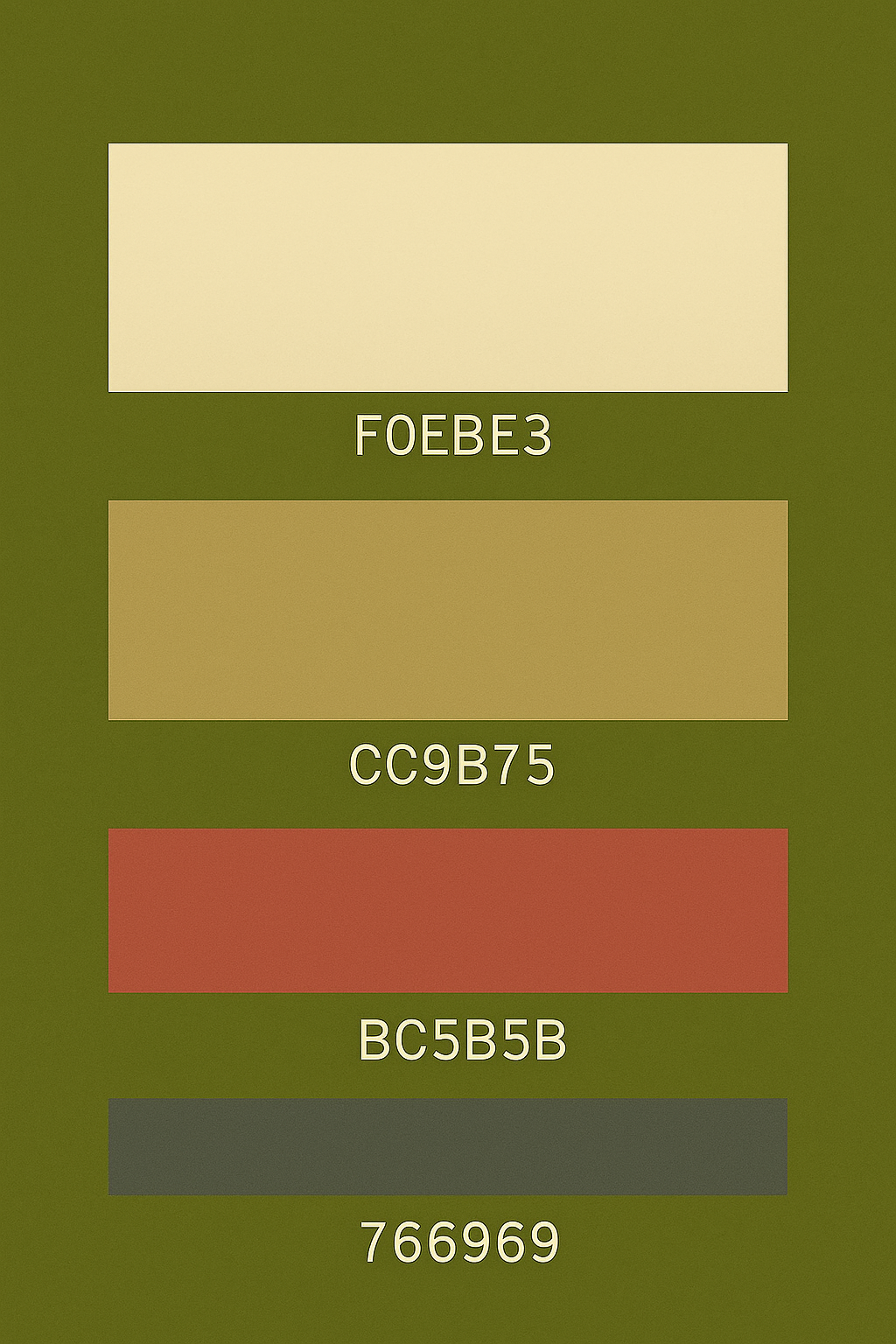 New Retro Glam Color Palette